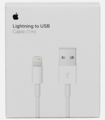 Apple Official USB to Lightning Charging Cable (1m/3ft) MQUE2ZM/A