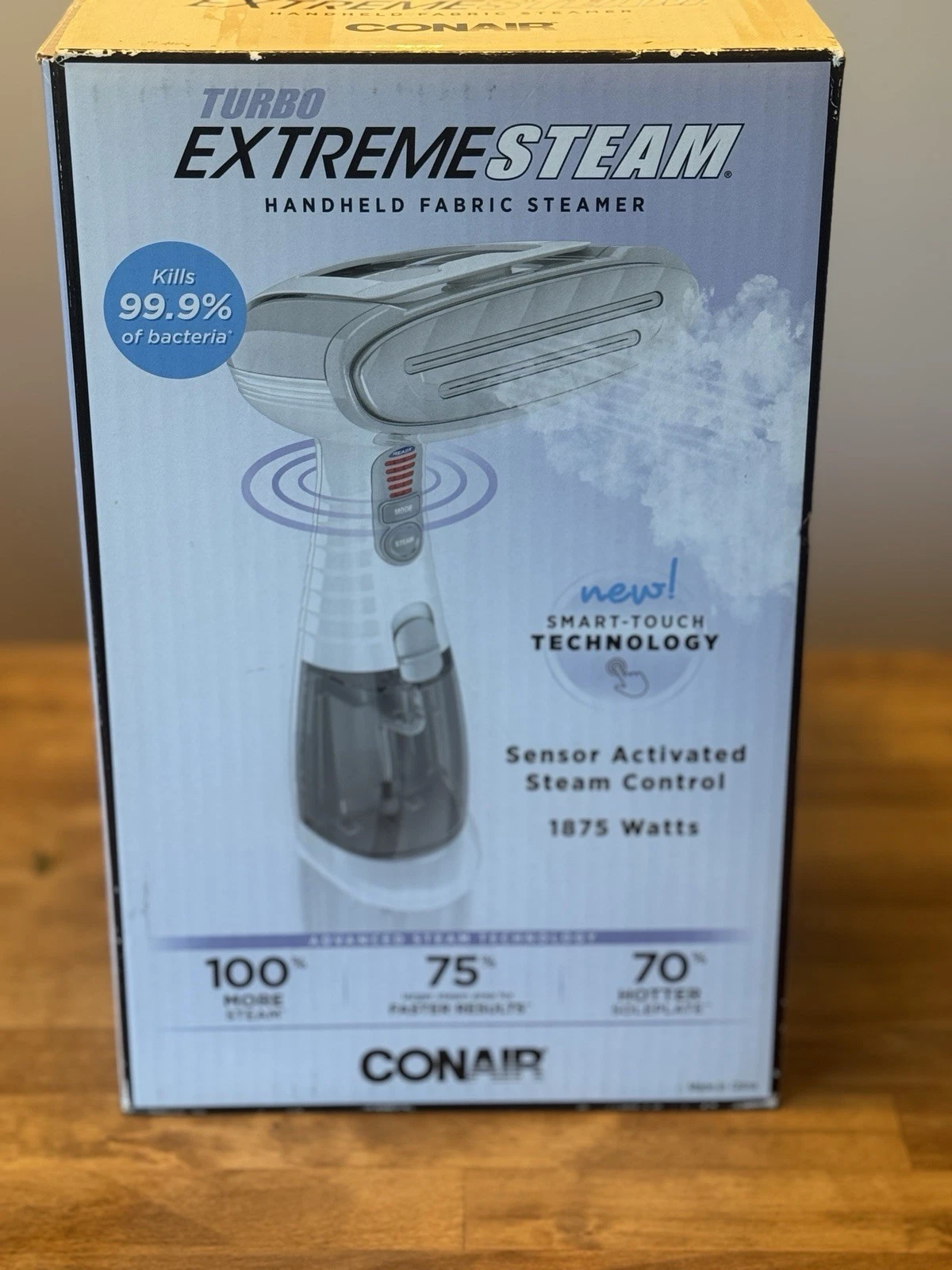 New Conair, Turbo Extreme Steam - Hand-Held Touch Sensor Garment Fabric Steamer