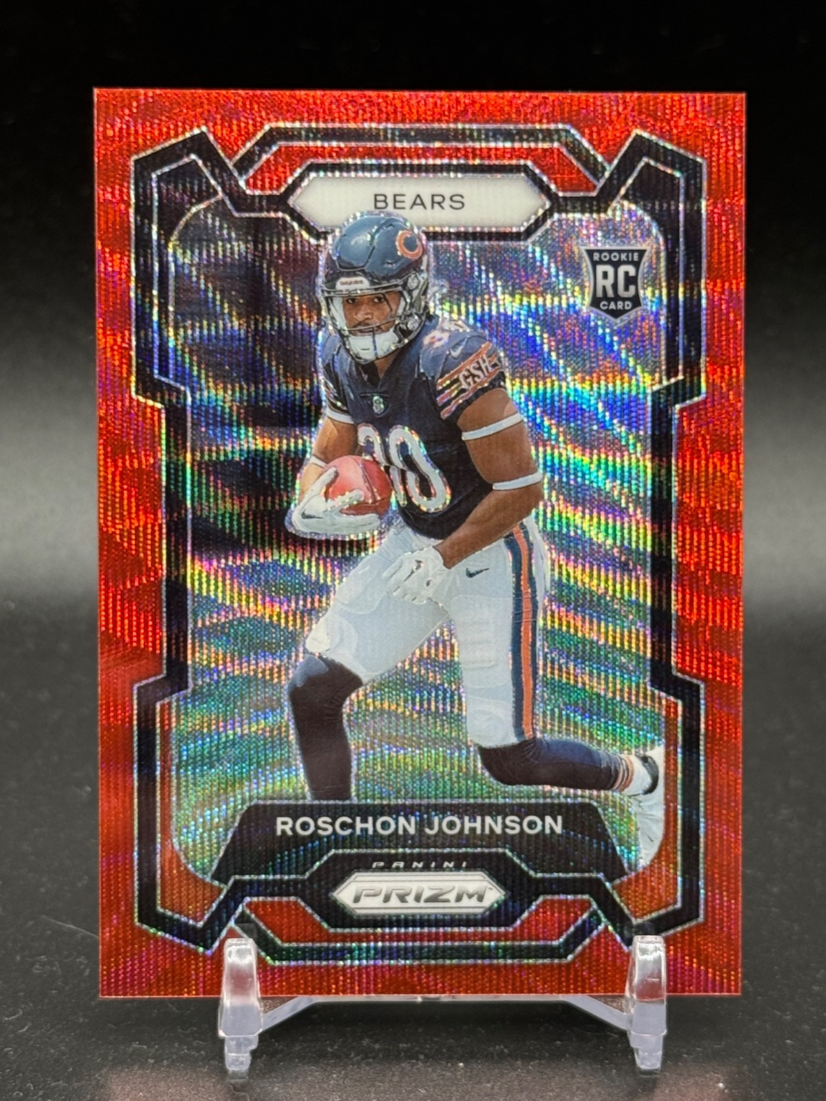2023 Panini Prizm #314 Red Wave ROSCHON JOHNSON Rookie RC /149