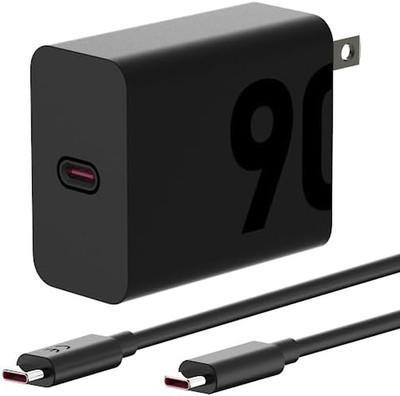 Motorola TurboPower 90W GaN Charger with 6.5A e-Marked USB-C to USB-C Cable for