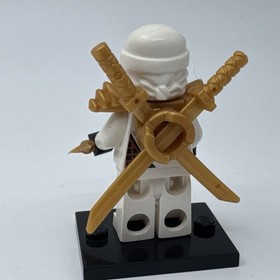 Lego Minifigure Ninjago Zane ZX 9445 9449 9440 Gold Shoulder Armor & Weapons