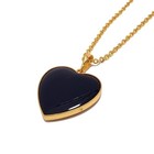 Vintage gold 1960s 1970s MOSAIC OPAL CHARM HEART pendant necklace NEW OLD STOCK — photo 4