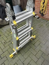 Aluminium Folding Heavy Duty Ladders 150 Kg Load 1.98 M Standing Height