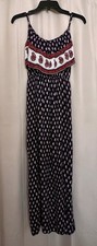 American Eagle Boho Maxi Dress Open Back Side Slit S/P