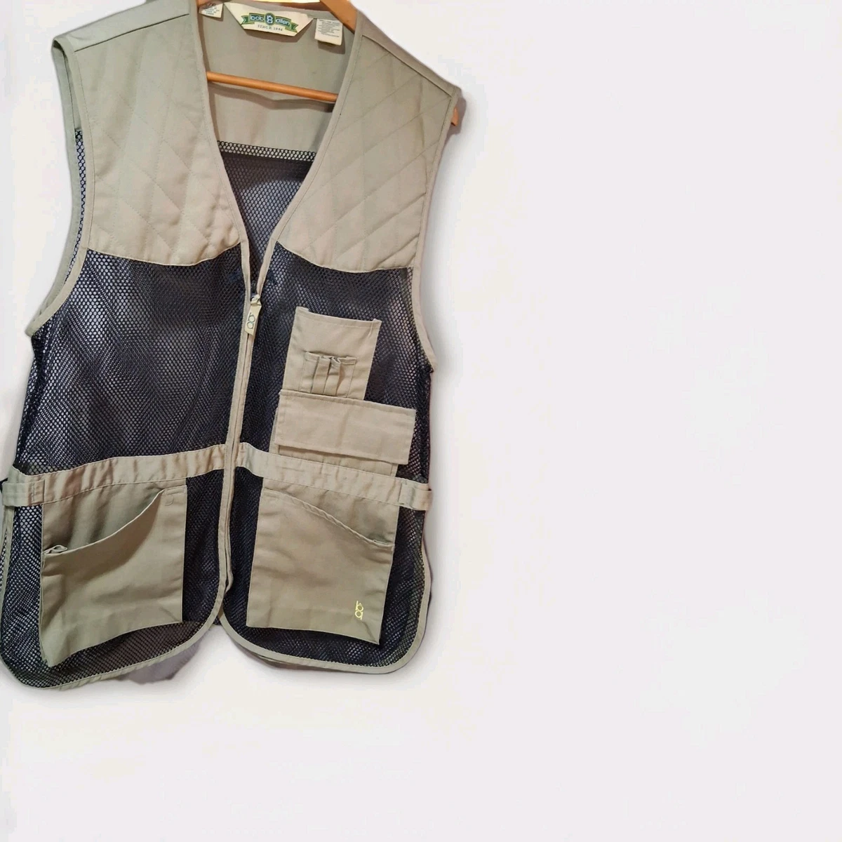 Gilet De Chasse Vintage Bob Allen Pour Homme – Taille L, Marron, Coton, USA