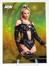 Harley Cameron 2025 Skybox Metal Universe AEW Gold Spectrum FX Refractor SP