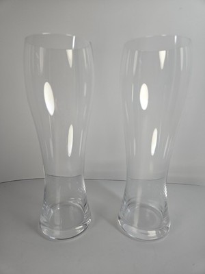 2x Riedel Vivant Classic Wheat Beer 9-3/8  H Beer Glass 28 Oz EUC Barware Bar