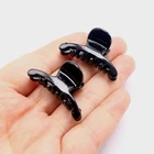 10 Pcs Black Plastic Curved Hair Jaw Claw Clip Clamp Clips 55mm(2.2") DIY Craft