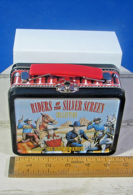Hopalong Cassidy Riders of the Silver Screen Six Shooter Knife in Lunchbox NEW