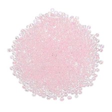1600Pcs Glass Seed Beads 2mm 11/0 Loose Mini Spacer Beads Pink AB