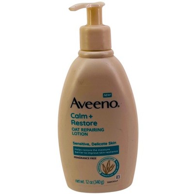 Aveeno Calm + Restore Oat Repairing Lotion 12 oz 1 Pack New