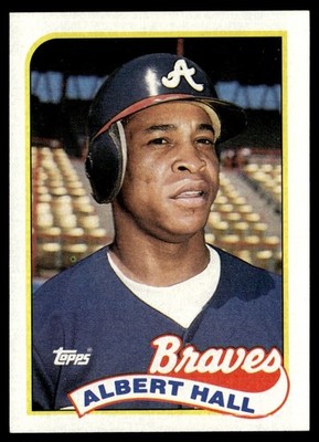 1989 Topps Albert Hall Atlanta Braves #433