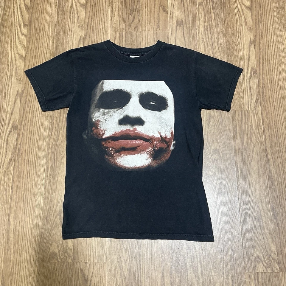 2008 Y2K VTG Dark Night Batman Heath Ledger Joker Movie Promo Shirt S RARE - Image 3 of 4