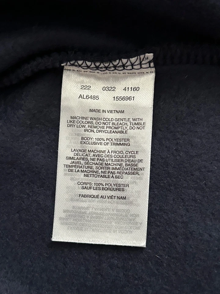 Sudadera con capucha polar con cremallera completa Columbia Benton Springs para mujer talla XL azul marino nueva sin etiquetas Foto 4 de 4