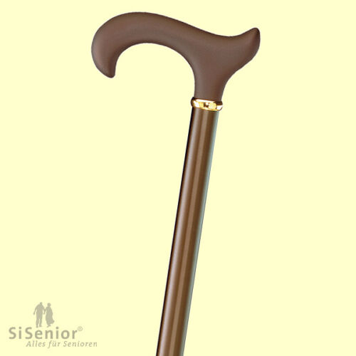 Leichtmetallstock Gehstock Step-Derby Softgriff bronze Gastrock Sauer - Bild 1 von 1
