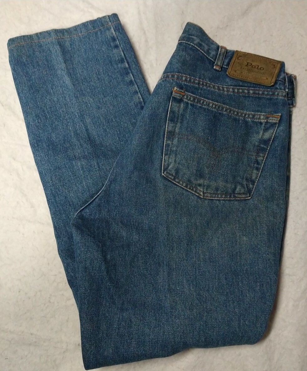 vintage polo ralph lauren Denim Jeans 32x29 USA MADE light vintage polo ralph lauren Denim Jeans 32x29 USA MADE light