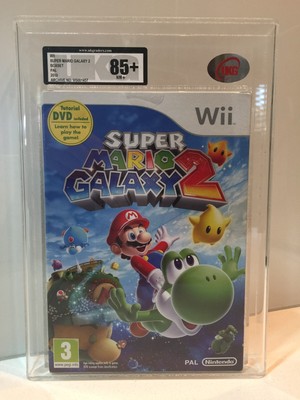 Super Mario Galaxy 2 Wii Nintendo w/DVD  UKG 85+ NM not WATA or VGA