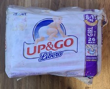 Vintage Libero Up go diapers 26 nappies 8-11kgs NEW UNOPENED pre 2001 plastic