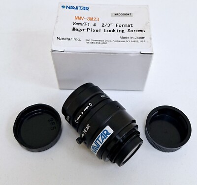 Navitar NMV-8M23 8mm-F1.4 2-3 inch Format Mega-Pixel Locking Screws