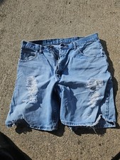 Vintage Wrangler Distressed Jean Shorts Jorts 36 1990s