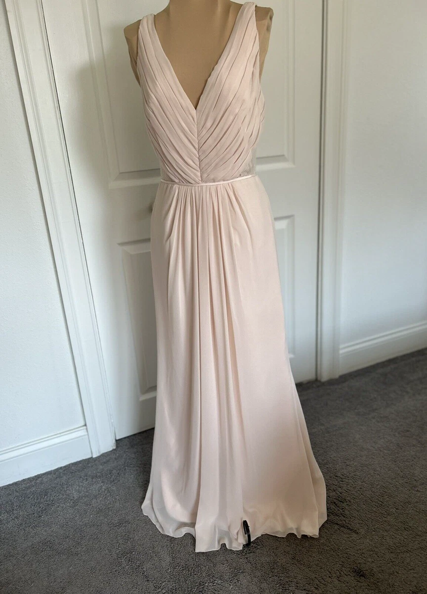 Dresses | Chiffon Bridesmaid Dresses For Women Long V Neck Formal Dresses With Slit