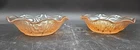 2 Iris & Herringbone Iridescent DEPRESSION GLASS Ice Cream Trinket Condime BOWLS