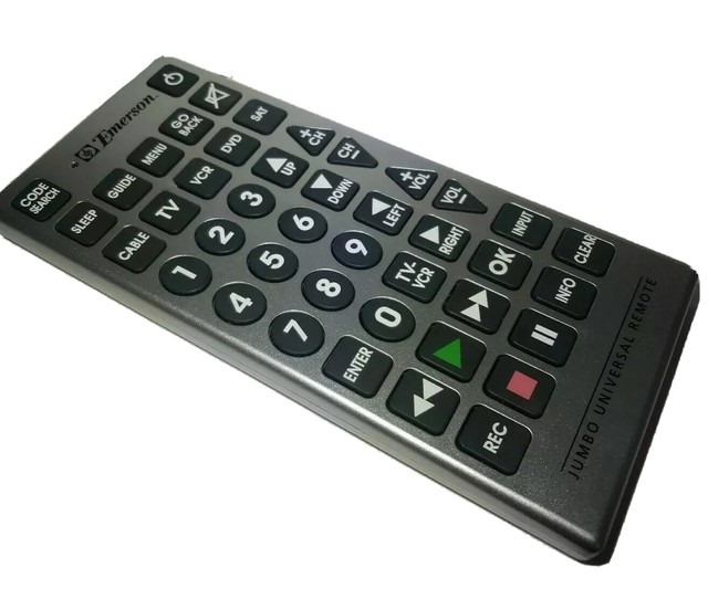 Emerson Jumbo Universal Remote Control eBay