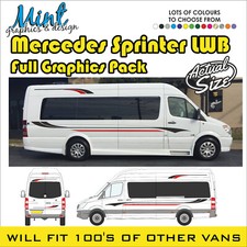 LWB MERCEDES SPRINTER FULL Crafter Camper MOTORHOME Decals Sticker Graphics 102