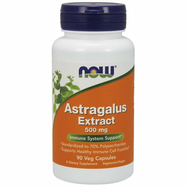 NOW Foods, Astragalus Extract 500Mg Immunsystems 90 Veg. Kapseln Super Preis-image