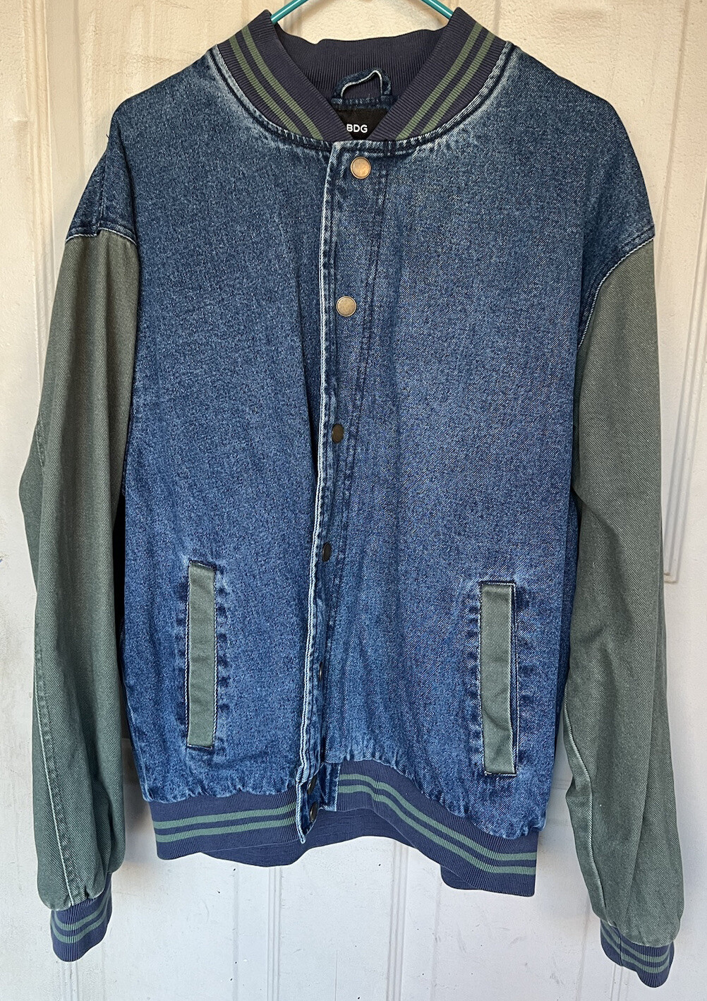 Bomber denim jacket BDG 90’s oversized Large-image