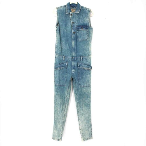Blue Denim Jumpsuit Coverall XS 
