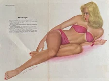 She-Scape, Original Vintage 1940s Al Moore The Esquire Girl Pin-Up Gatefold