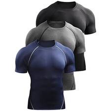 Camiseta De Compresión Para Hombre Ropa Deportiva De Verano Para Correr EláStica