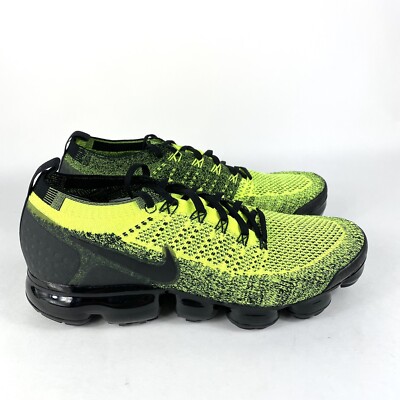 Nike Air Max Vapormax Flyknit 2 Volt Green Neon Black 942842-701 Sz 9 No Lid | eBay