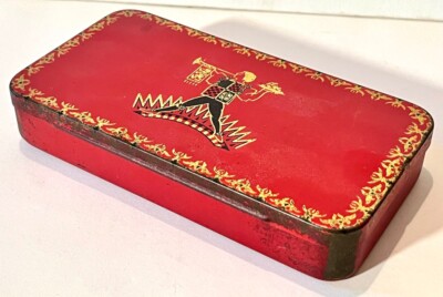 Jacobs Cream Cracker Sample Tin, Art Deco Bugler Graphic