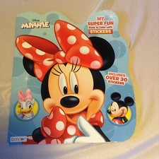 Disney Minnie Mouse Coloring Book With Stickers Tear Out Pages NEW