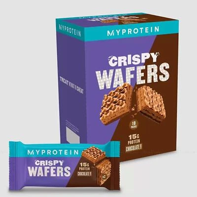 My Protein Chocolate Crispy Wafer Flavour Filling Whey & Milk Bar Pack 10 x 42g
