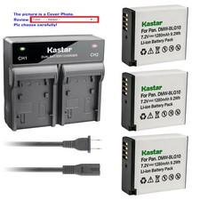 Kastar Battery AC Rapid Charger for DMW-BLG10PP BLG10  Panasonic Lumix DMC-GF6R