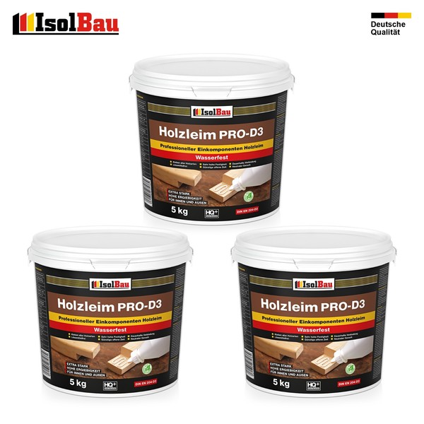Holzleim D3 Holzkleber 15 Kg Extra Stark WeißLeim Wasserfest Leim Kleber-image