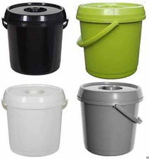 Plastic Baby Nappy Bucket / Storage Container With Lid & Handle 14 litre 3GALLON