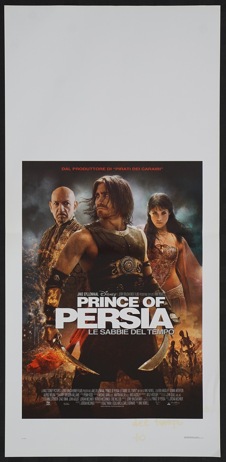 Locandina originale film Prince of Persia - Le sabbie del tempo (2010) - Regia di Mike Newell