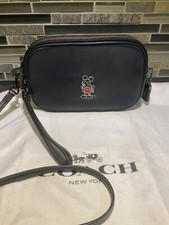 COACH X 1941 DISNEY MICKEY MOUSE CROSSBODY CLUTCH 66150 Black