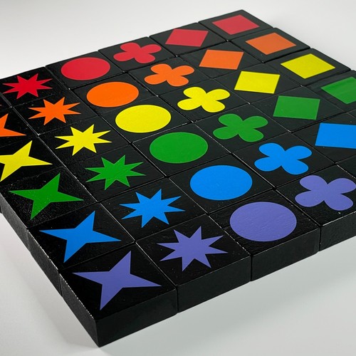 Qwirkle Quirkle REPLACEMENT TILES, Wood Parts/Pieces CHOOSE! - 第 1/1 張圖片