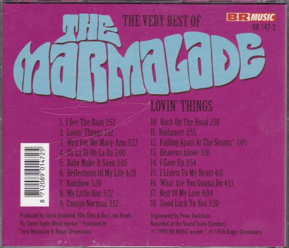 THE VERY BEST OF - THE MARMALADE - LOVIN' THINGS selten Reflections Of My Life - Bild 2 von 3