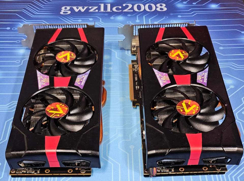 2x 3GB AMD Radeon VisionTek R9 280X R9280X3GPC GDDR5 Graphics Card - Image 4 of 4