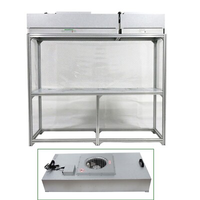Double-station Dust Free Room Workshop Lab Mobile Phone Watch Repairing workbenc
