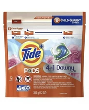 Tide PODS with Downy, Liquid Laundry Detergent Pacs, April Fresh, 12 count