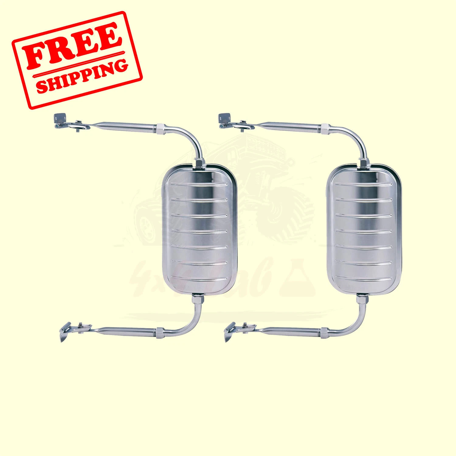 UNIVERSAL TRUCK MIRRORS SET ( LEFT+RIGHT ) H3541 K-Source 11"x6"