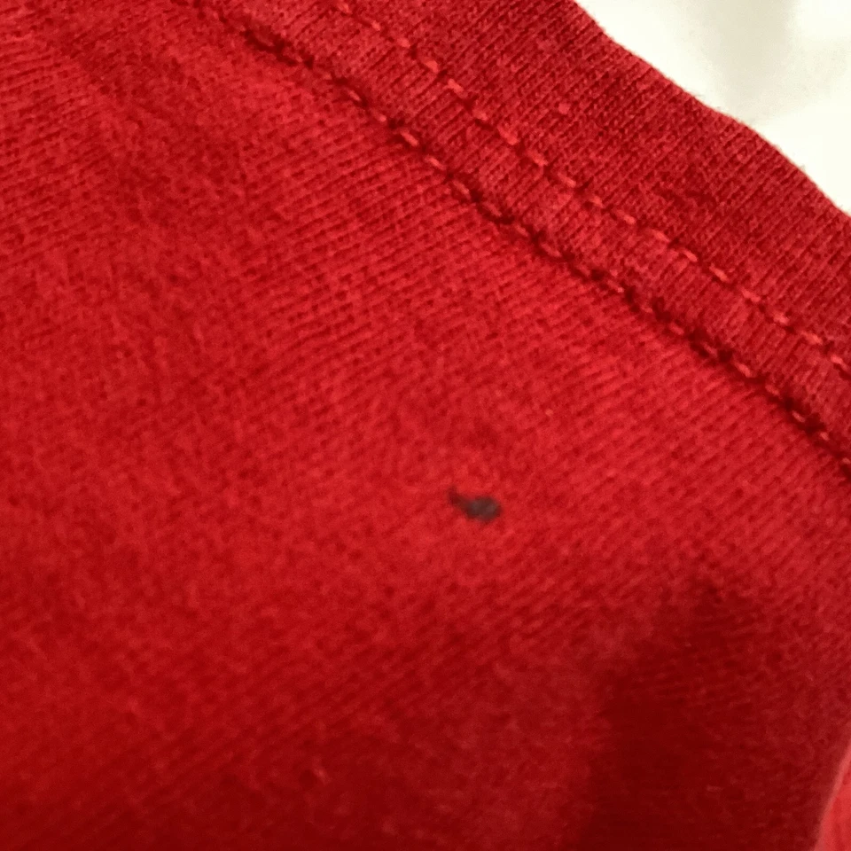 Camiseta Para Hombre Med Manga Corta Roja WESC Superlative Conspiracy Foto 4 de 4