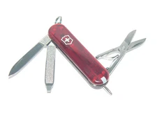 NEW in Box Victorinox Swiss Army 58mm Knife SIGNATURE in RUBY RED  0.6225.T